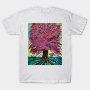 Botanical abstract landscape painting T-Shirt